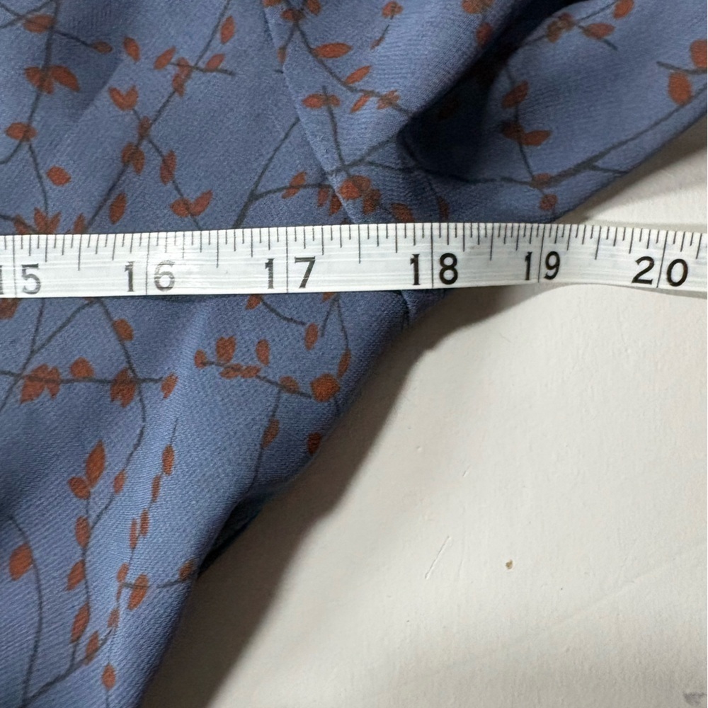 Navy Floral Tiered Wrap Maxi Dress with Long Sleeves - Picture 5 of 5